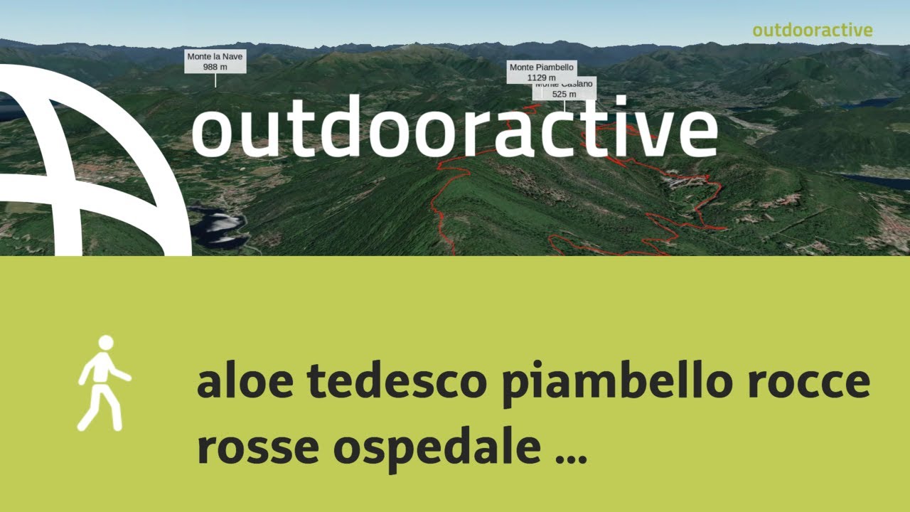 Video 3D interattivo: aloe tedesco piambello rocce rosse ospedale di cuasso alpe tedsco