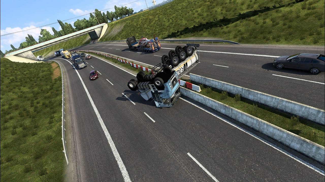 jogando Euro truck UMA VIAGEM QUE QUASE DEU RUIM  - #1