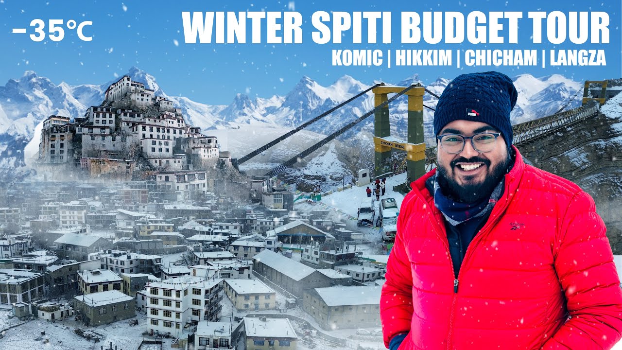 WINTER Expedition to SPITI | Offroading in -35 degrees 🥶 | Chicham Bridge, Hikkim, Komic and Key