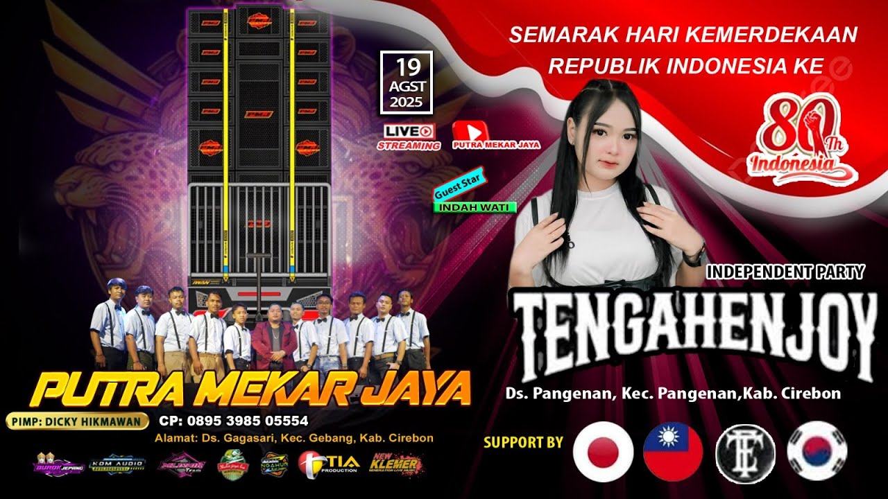 🔴 LIVE YANG EXCLUSIV "PUTRA MEKAR JAYA" || TENGAH ENJOY || PANGENAN-PANGENAN-CIREBON || 19 AGS 2025