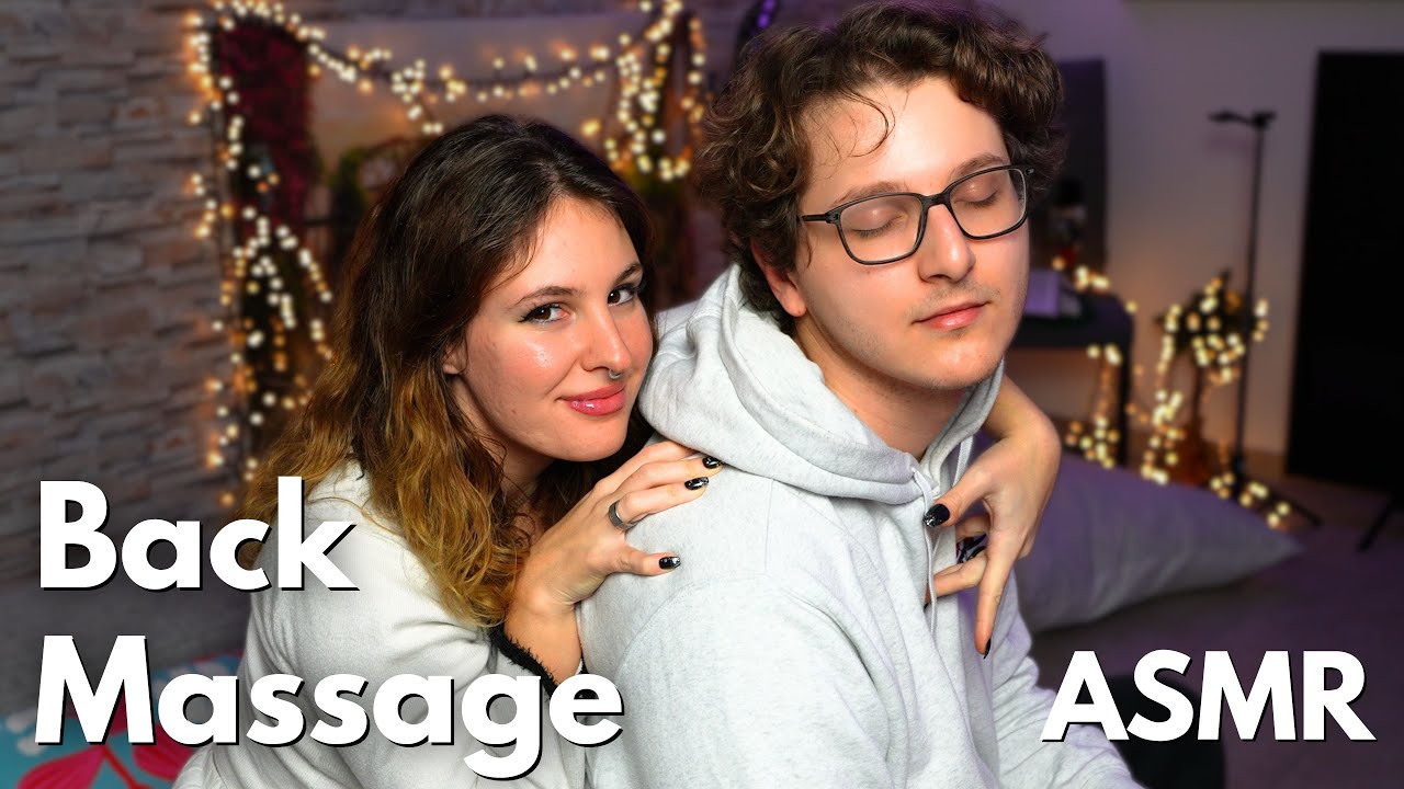 Cozy ASMR Back Massage On My Husband! | Deeply Intense Touches
