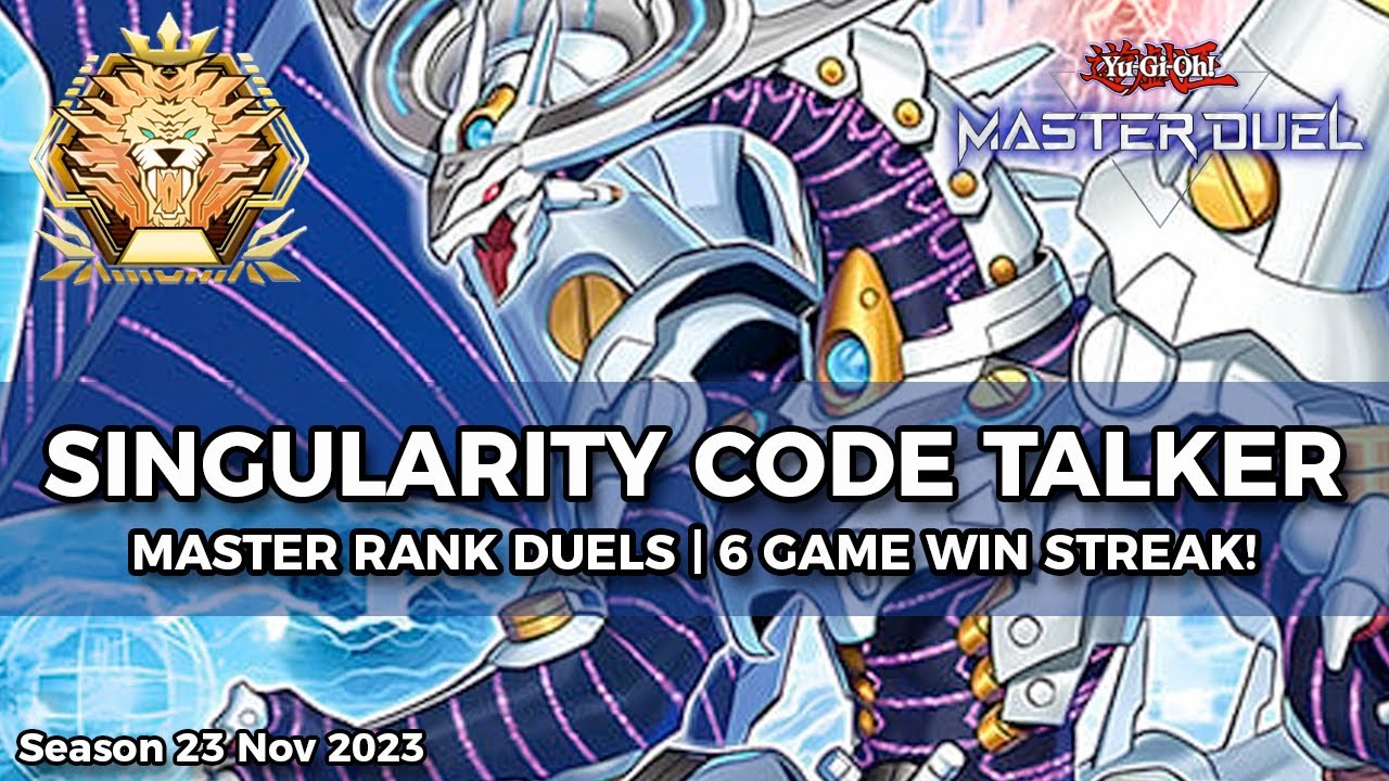 6-0 Streak! Singularity Iblee Lock Code Talker Deck - Yu-Gi-Oh! Master Duel