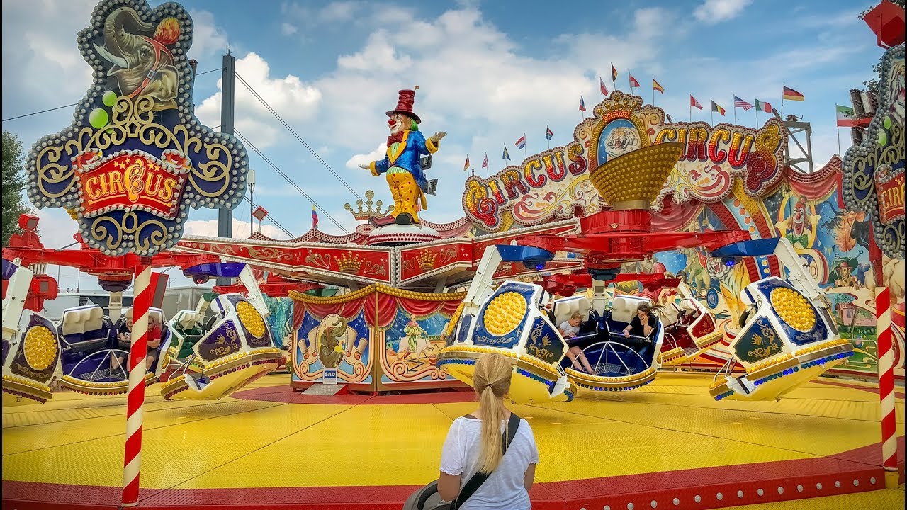 Riding Circus Circus at Düsseldorf Rheinkirmes 2018 | HUSS Magic ON-RIDE POV