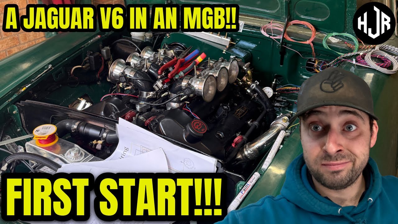 Custom Wiring Loom + Emerald ECU on My Jaguar V6 MGB - It STARTS and MOVES!!!