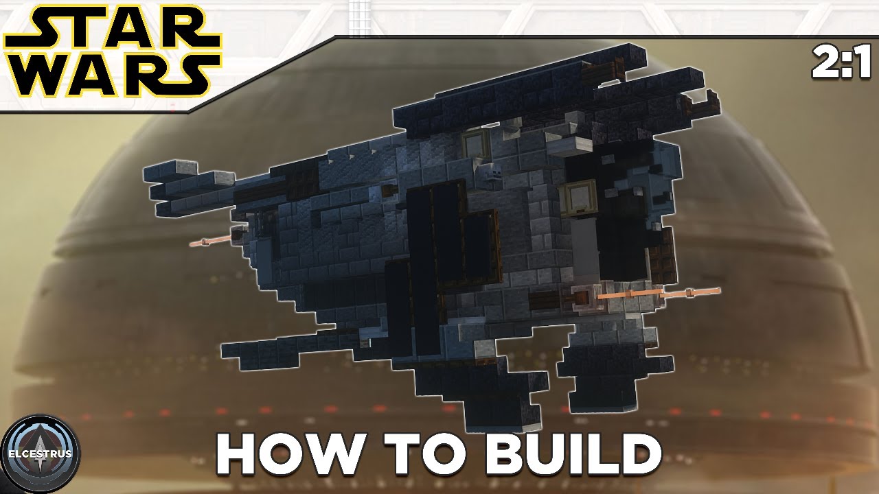 Imperial patrol gunship | Minecraft Star Wars tutorial