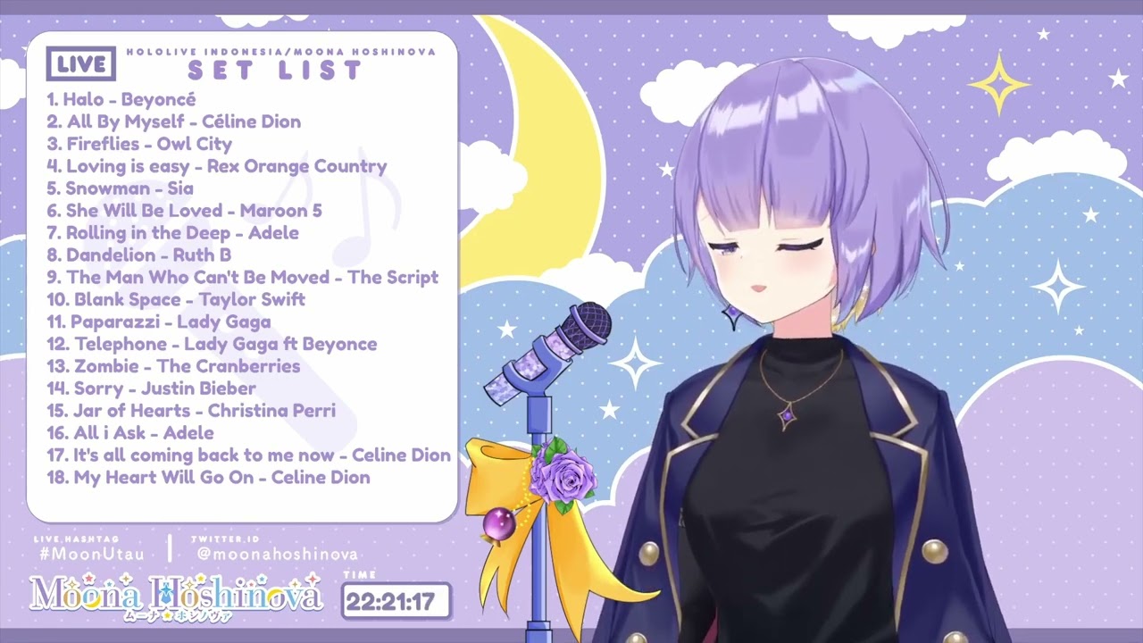 My Heart Will Go On - Celine Dion / Moona Karaoke / [ HoloID | Moona Hoshinova ]