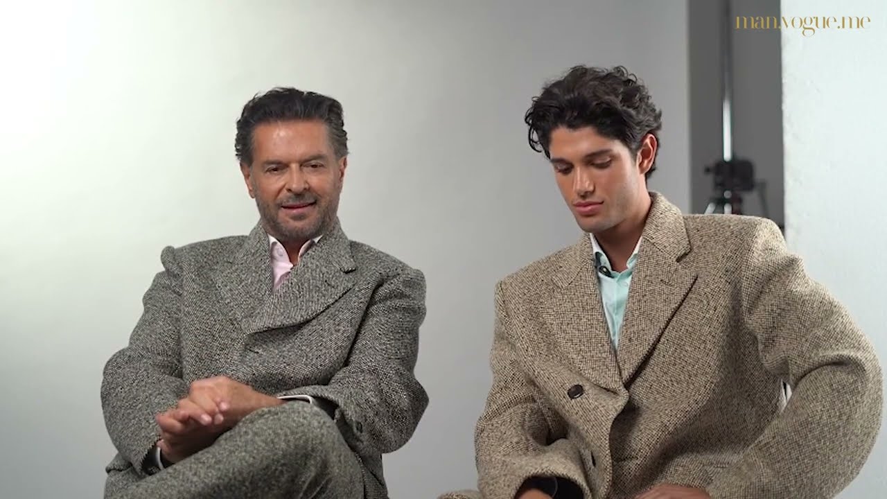 Lebanese icon Ragheb Alama and son come together for the cover of Vogue man Arabia fall winter 2024