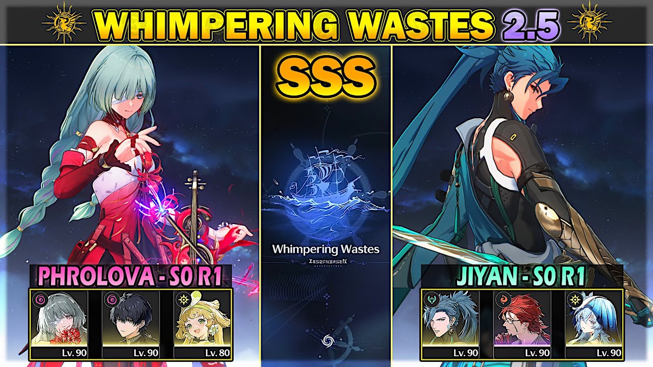 S0 R1 Phrolova & S0 R1 Jiyan - SSS Rank Whimpering Wastes: Infinite Torrents | WuWa