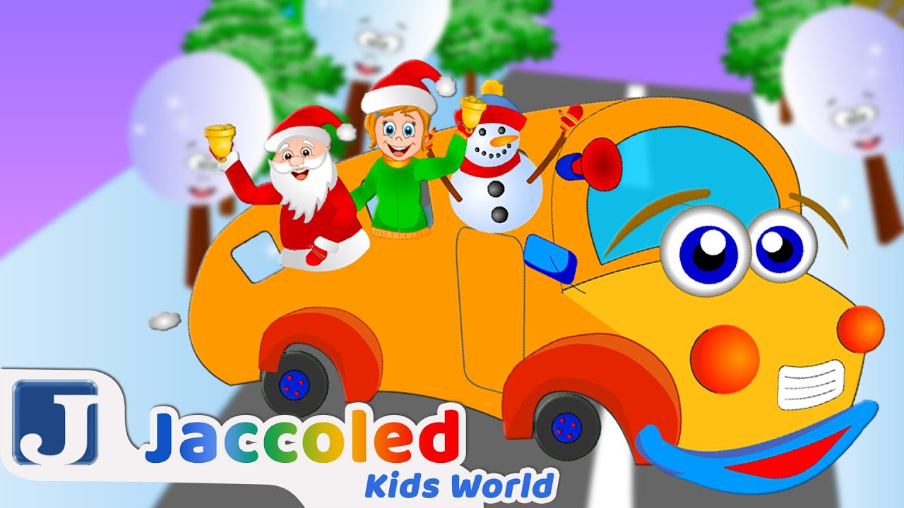 🚌 The Wheels On The Bus - holiday edition song!  | Jaccoled Kids World Nursery Rhymes and Kids Songs