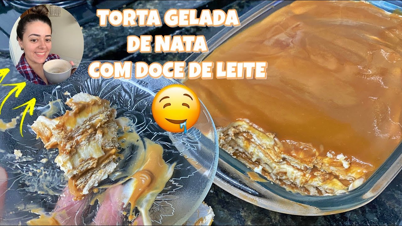 TORTA GELADA DE NATA COM DOCE DE LEITE | REPRODUZI A RECEITA DA JU PERDOMO