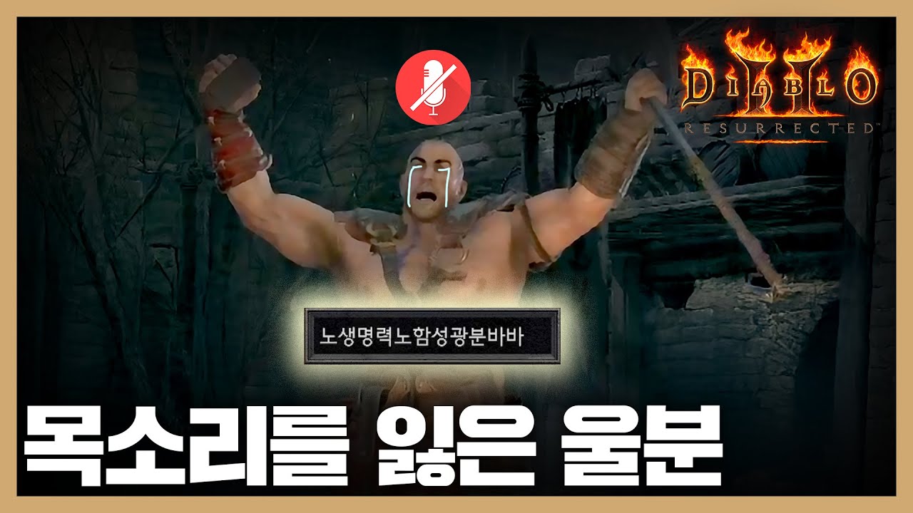 주체할 수 없는 속도 [성대결절 광분바바(노생명력) 몰아보기] #디아2 #바바