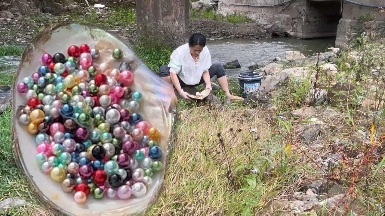 Превосходная техника высвобождения жемчуга от Pearl Hunter. Жемчуг имеет идеальную форму.