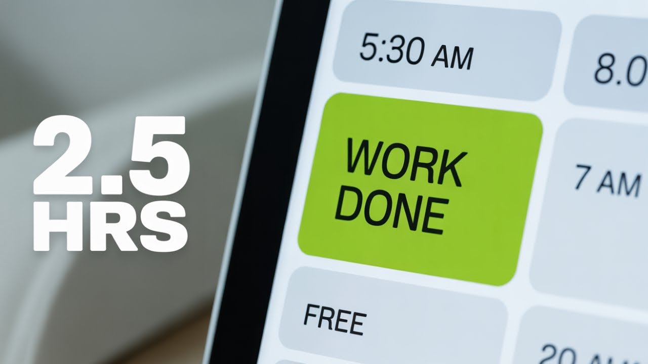 How I Balance University, Clients & YouTube (2.5 Hours Per Day)