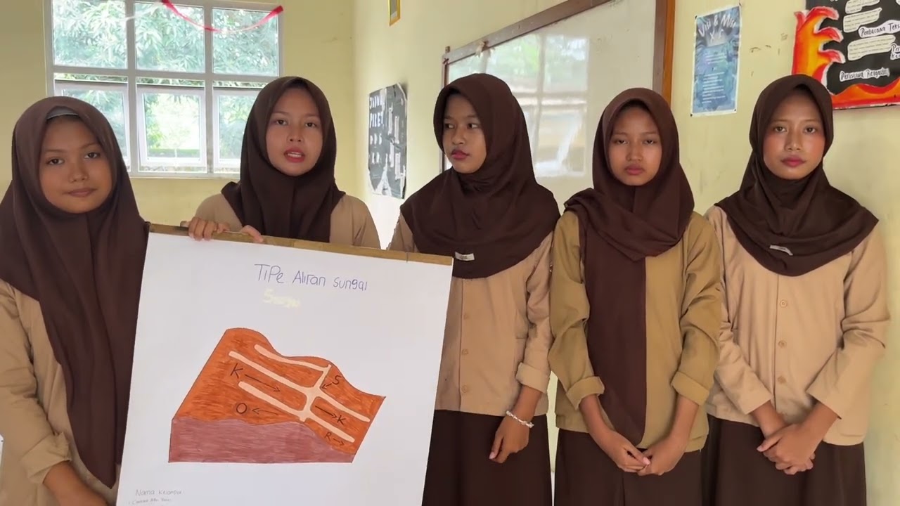 prsentasi geografi materi type aliran sungai