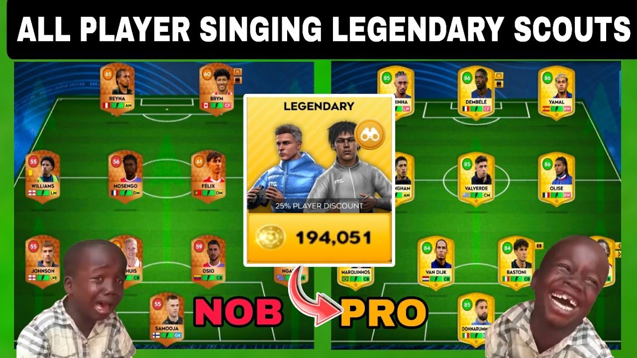 SPENDING 200.000 COINS ON LEGENDARY SCOUTS IN DLS 26