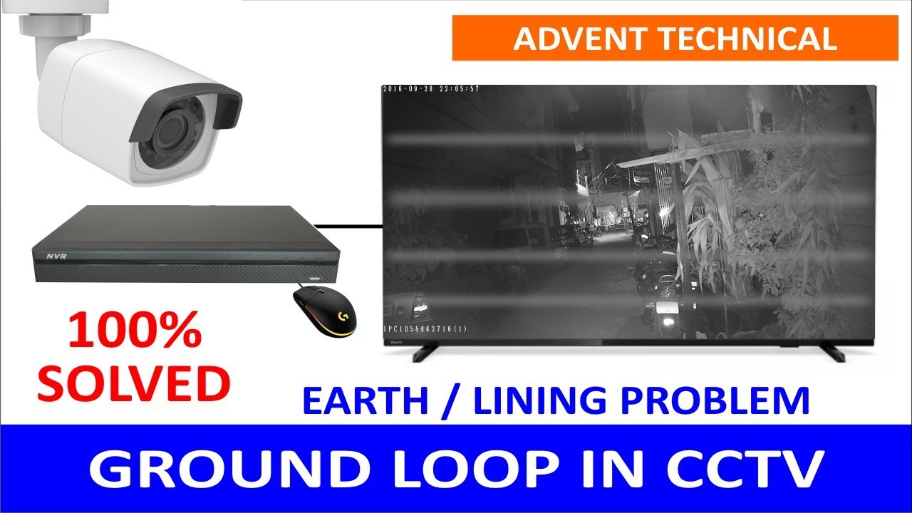 Ground Loop in CCTV, What Is A Ground Loop & How To Fix It, CCTV camera lining problem