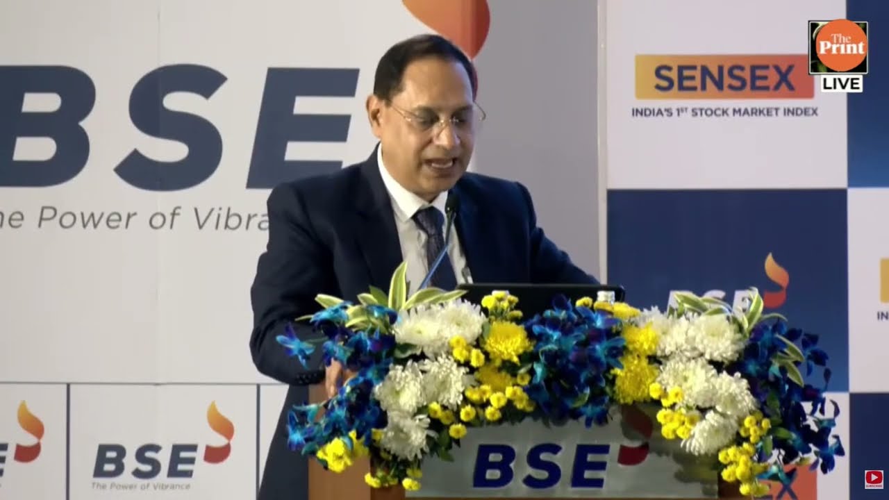 LIVE: SEBI Chief Tuhin Kanta Pandey delivers remarks on completion of 40 years of Sensex | BSE