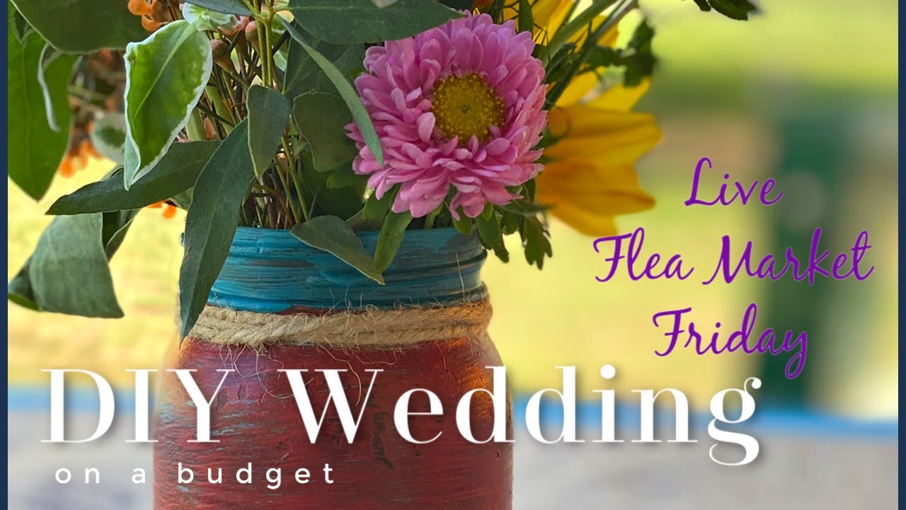 LIVE- Flea market wedding decor for my niece who’s getting married today!