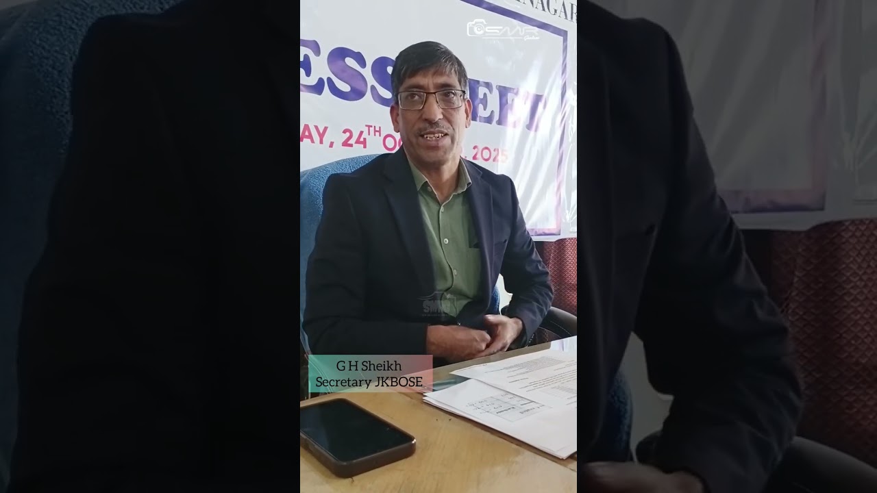 Secretary JKBOSE, GH Sheikh answers why Kashmiri textbooks are missing in government schools. #reel 