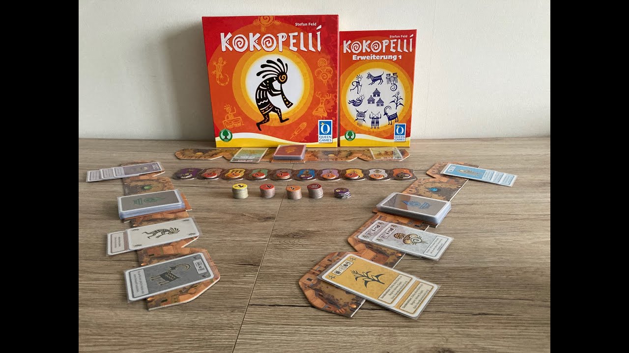 Настольная игра Kokopelli + первое дополнение (Queen Games)