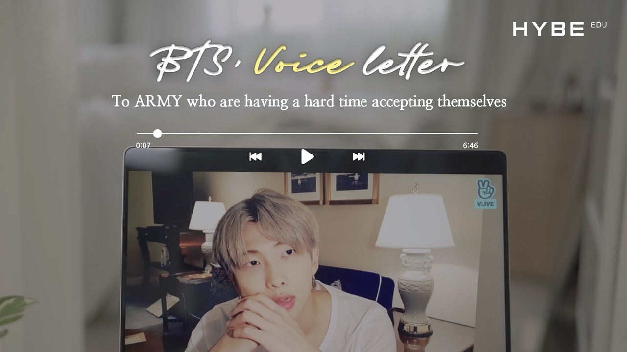 오늘의 나를 사랑하지 못한 ARMY에게｜BTS' voice letter