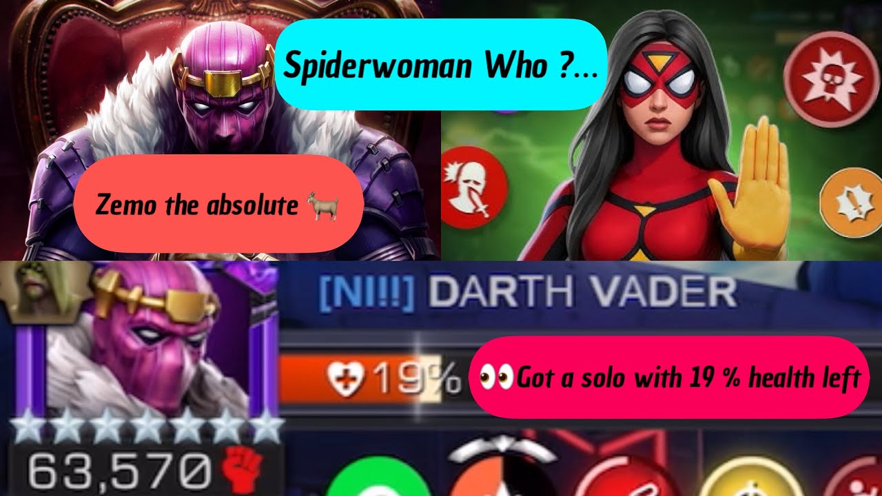 MCOC AW SEASON 63 - BIG THING | WARS #1,2,3 - Spider Woman getting bullied 😂