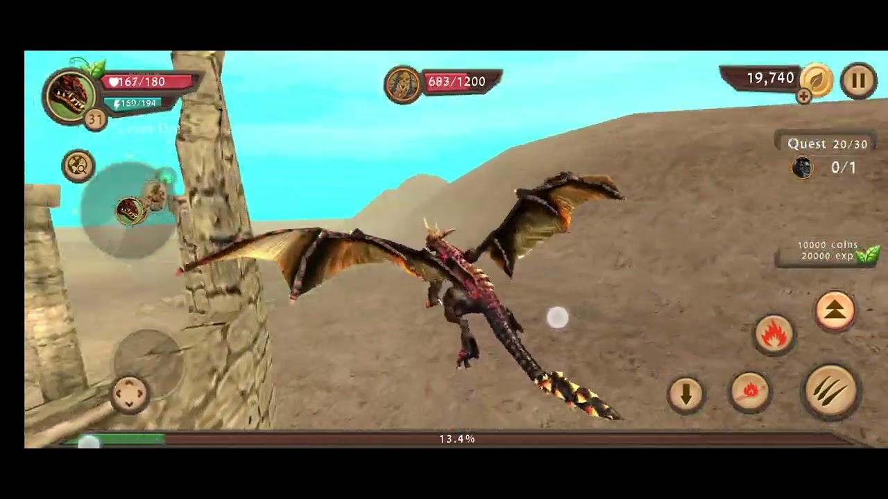 killing  grim reaper in Dragon sim online Be a Dragon