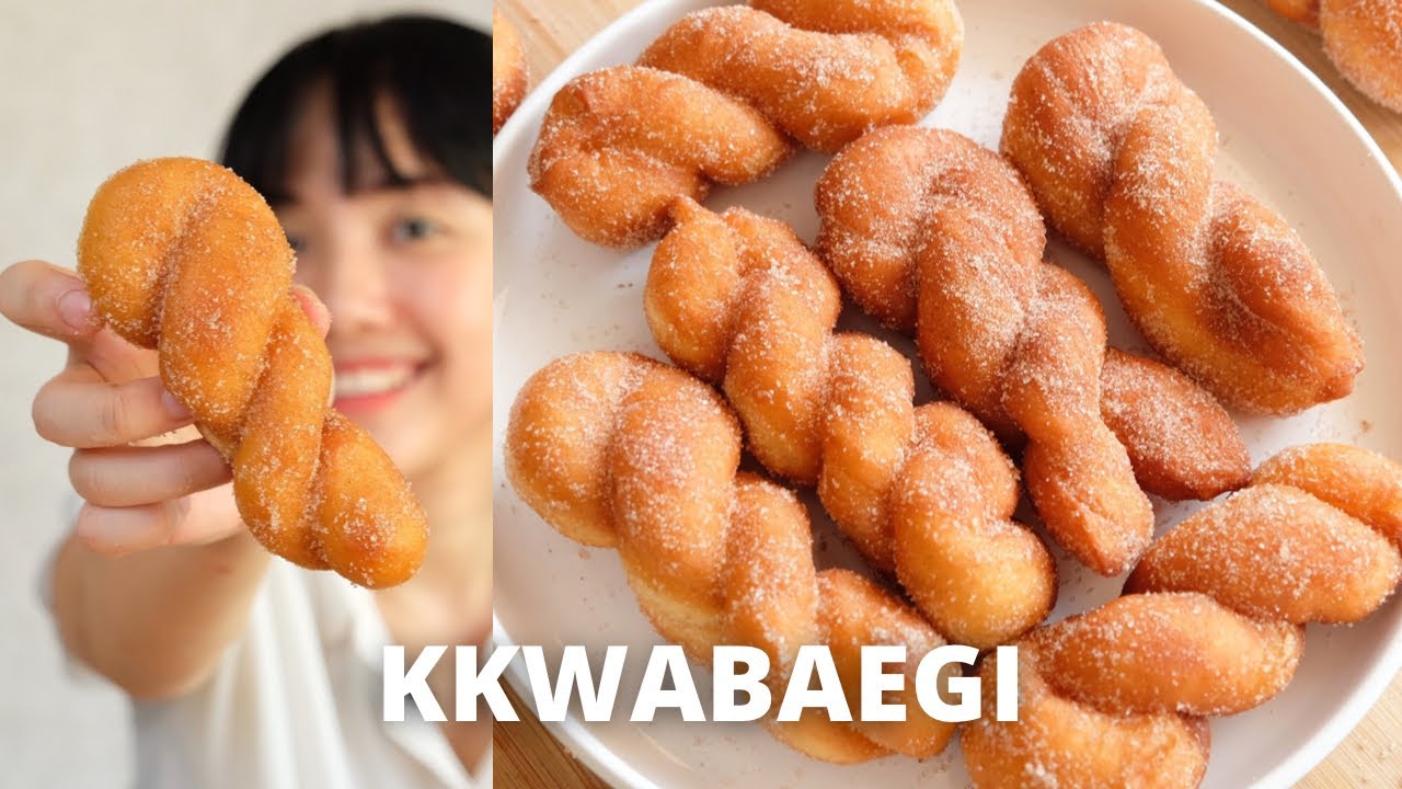 NO MIXER! Twisted korean doughnut!