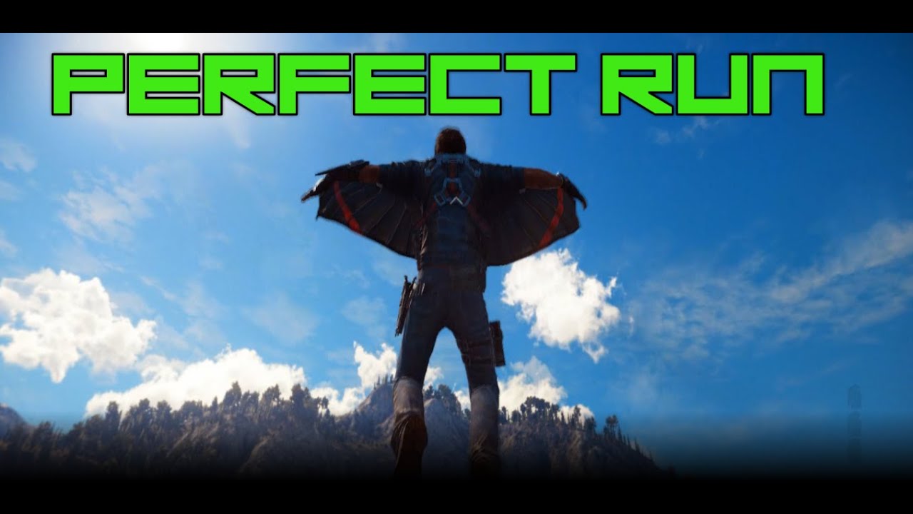 Just Cause 3 - Perfect Wingsuit Course Run (No Grapple/No Brake)