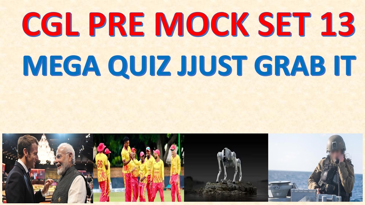 MEGA  QUIZ OSSC CGL 2025 ALL CURRENT EVENTS MOCK 1....CGL RI ARI AMI SFS FORESTER...