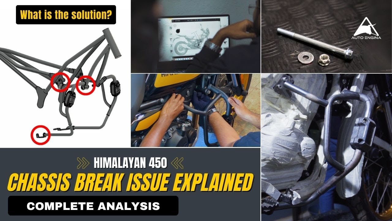 Himalayan 450 Chassis Breaking Issue Explained | Auto Engina's Crash Guard Assurance