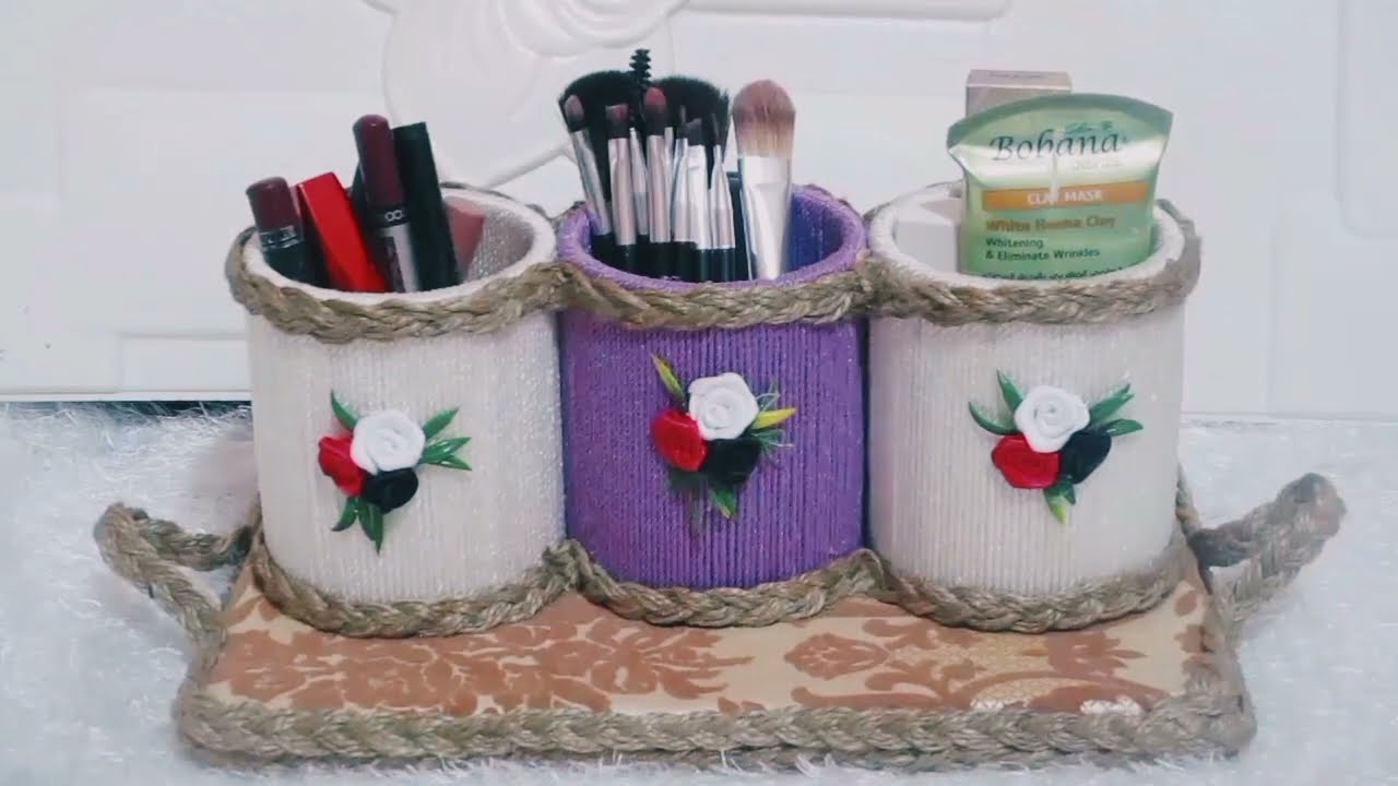 فكرة روعة من رول  المناديل #اعمال_يدوية #اعادة_تدوير_للكرتون #diy #افكار مشاريع