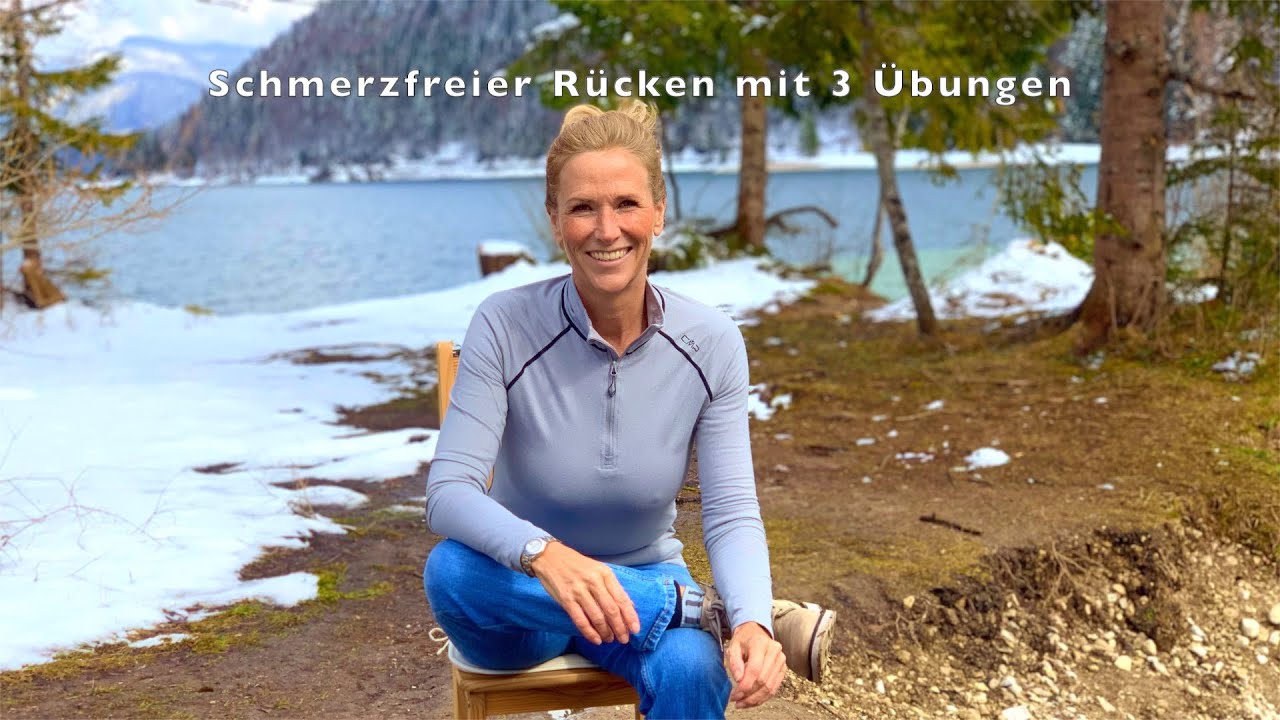 schmerzfreier Rücken mit 3 Übungen, Yoga auf dem Stuhl für Anfänger