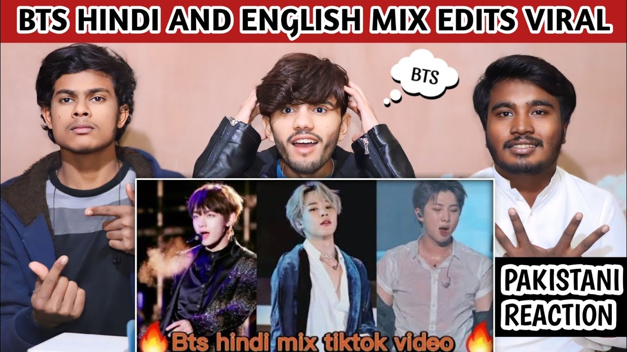 Bts Hindi & English Mix Edits - Pakistani Reaction - Usman Rajpoot