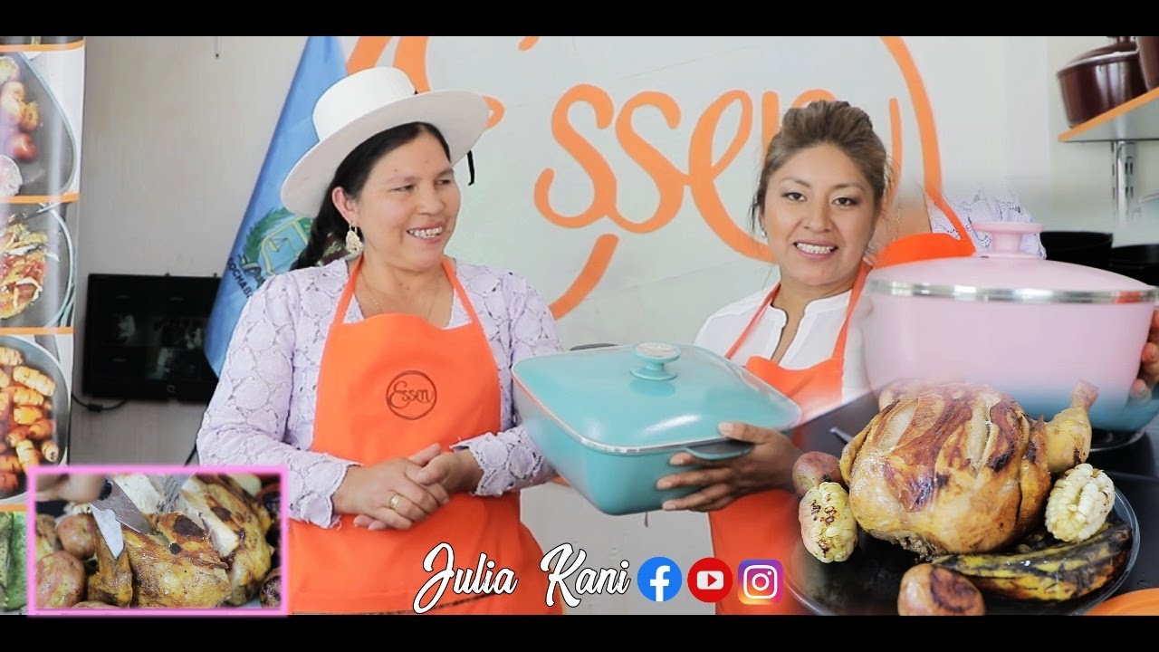 preparando Pollo al Spiedo con las ollas...