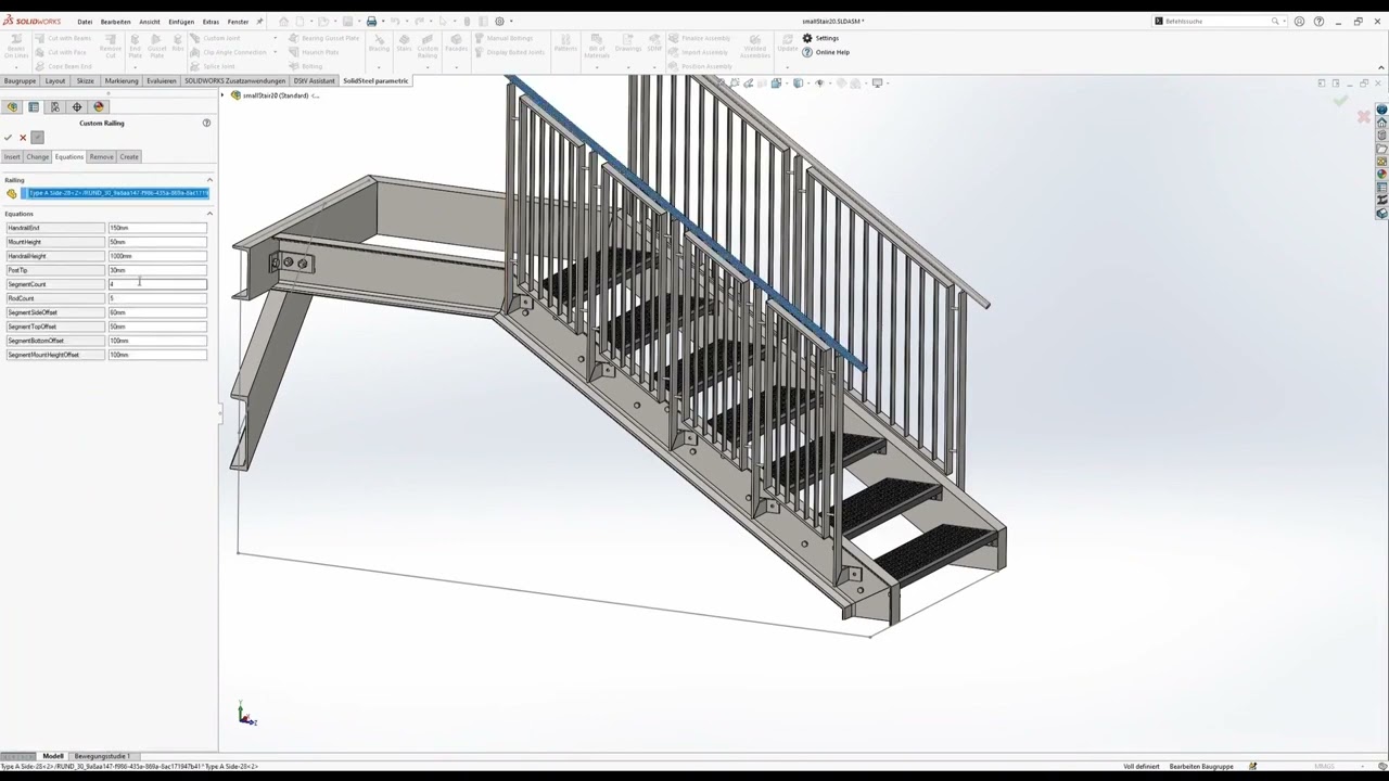 SolidSteel parametric for SOLIDWORKS