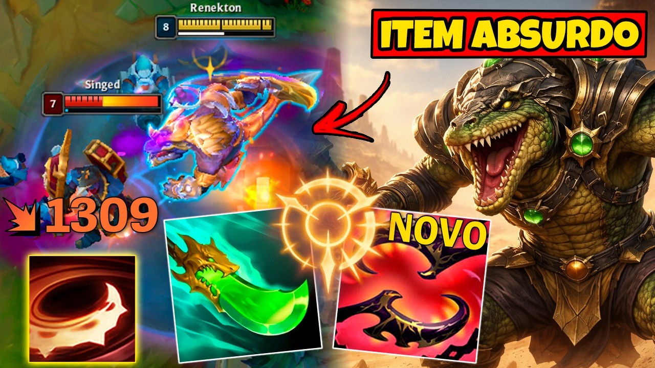CONHEÇAM O RENEKTON DA SEASON 16 COM O ITEM ABSURDO DE BRUISER