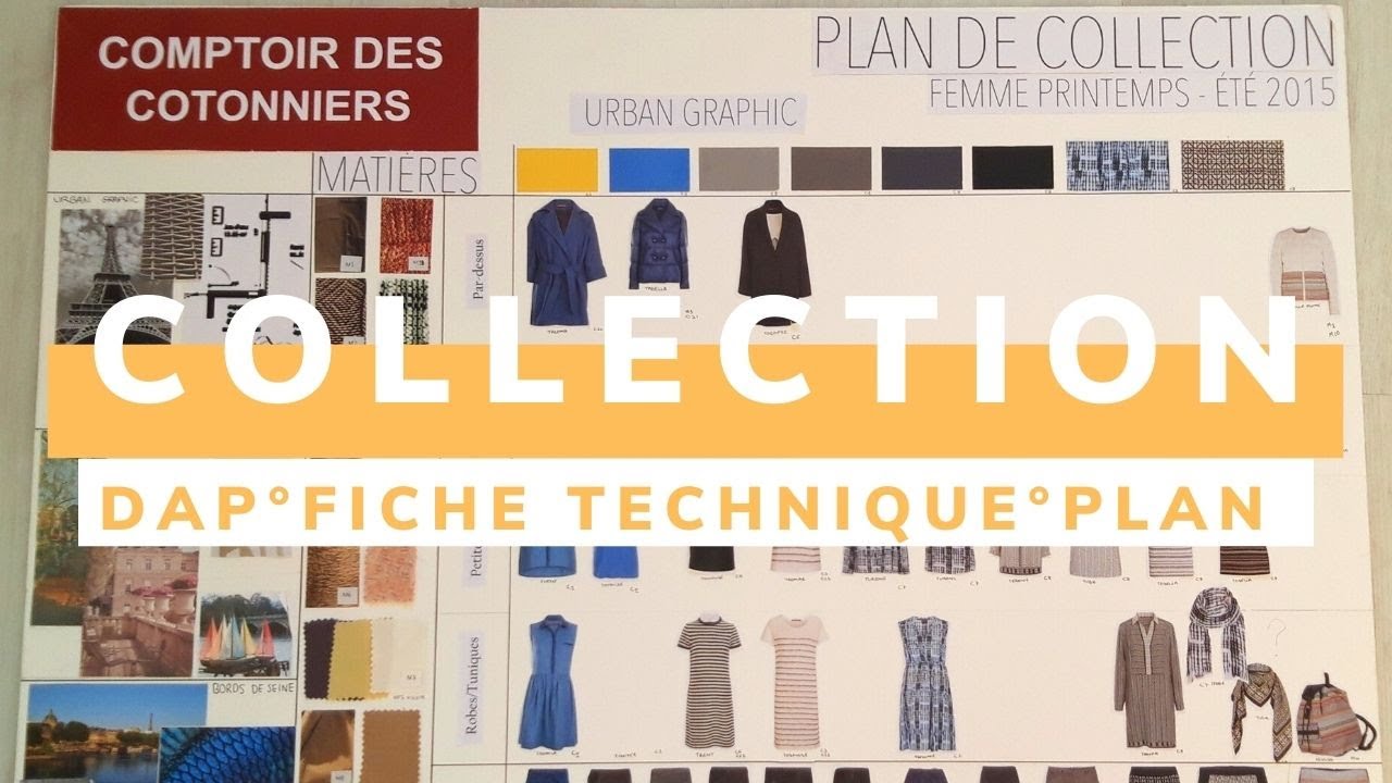 Comment faire un plan de collection: dessiner le DAP, fiche technique ° Créer une collection de mode