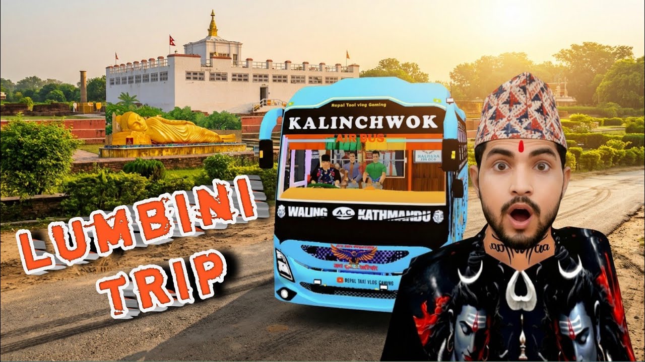 SCHOOL TRIP TO LUMBINI 2026 🚌 | Dherai Ramailo ani Shocking! | Bus simulator Indonesia 