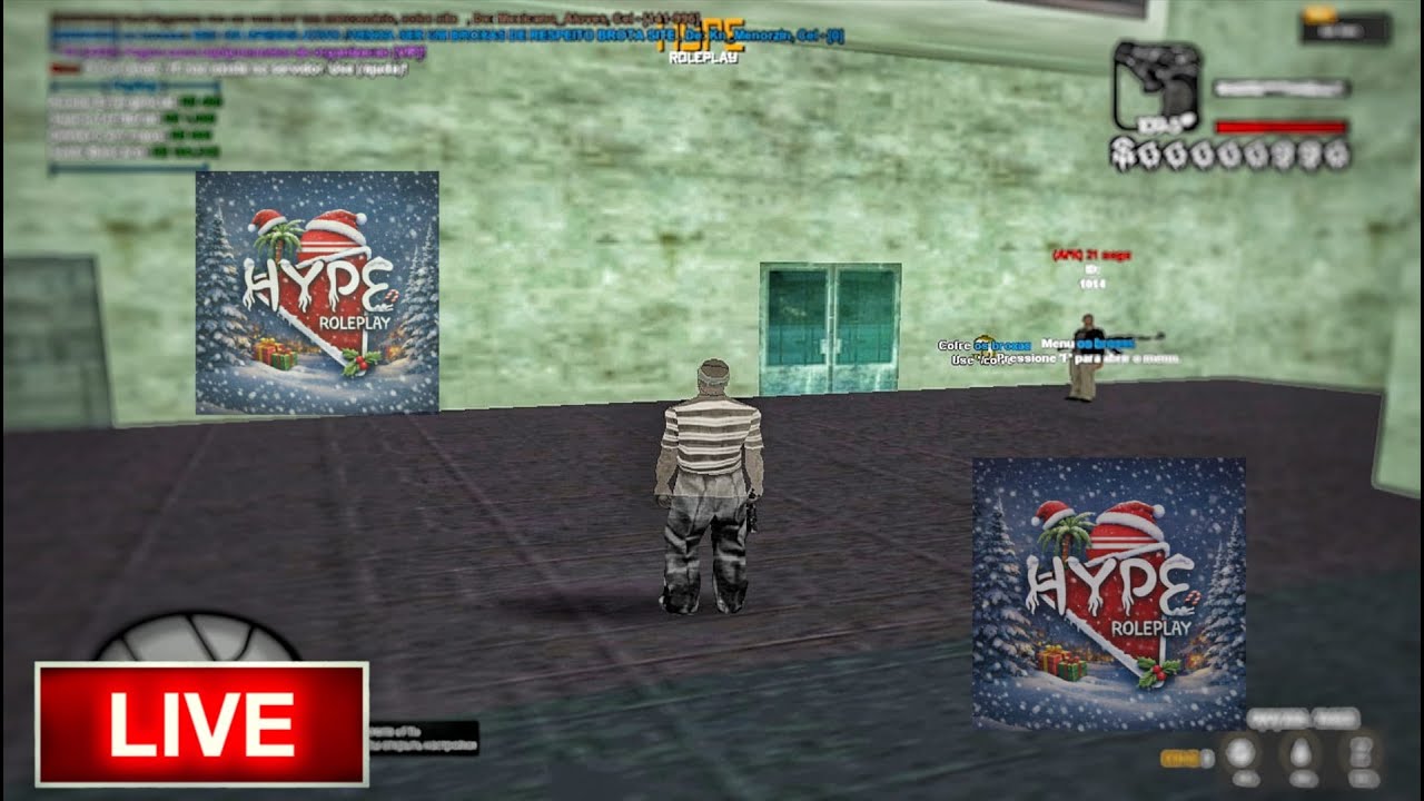 LIVE ON JOGANDO O NOVO SERVE HYPE ROLEPLAY SAMP PC/ANDROID