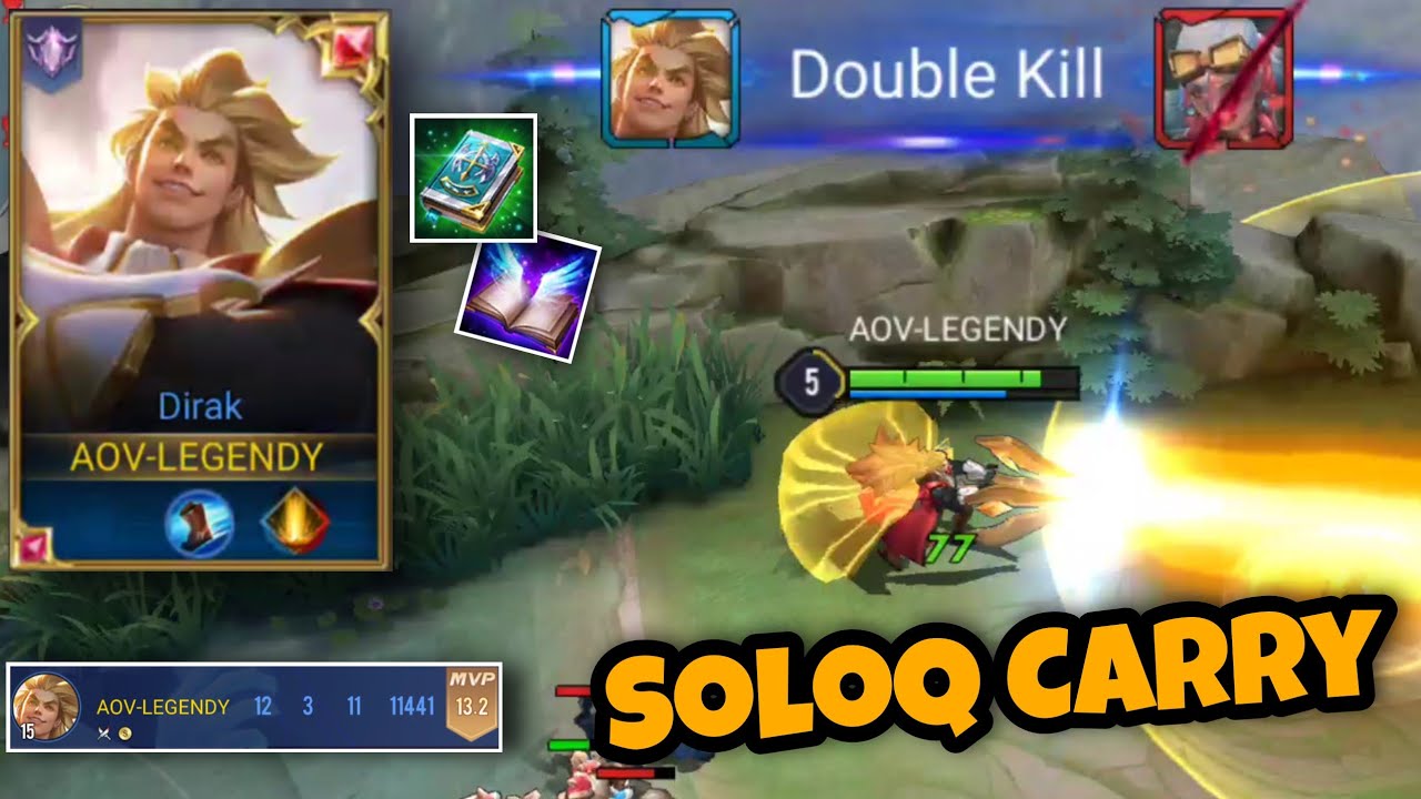 Dirak Pro Gameplay | Soloq Carrying Team With Best Build | Arena of Valor | AoV | RoV