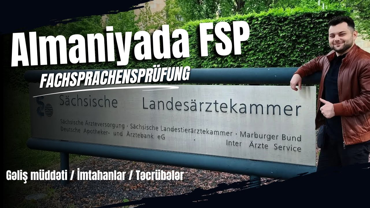 Fachsprachenprüfung I Almaniyaya Gəliş və Tibbi Dil İmtahanı