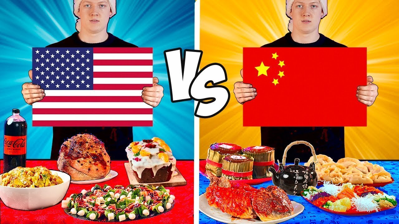 Cibo Natalizio Americano vs Cibo Del Capodanno Cinese | Dov'è il cibo più buono?