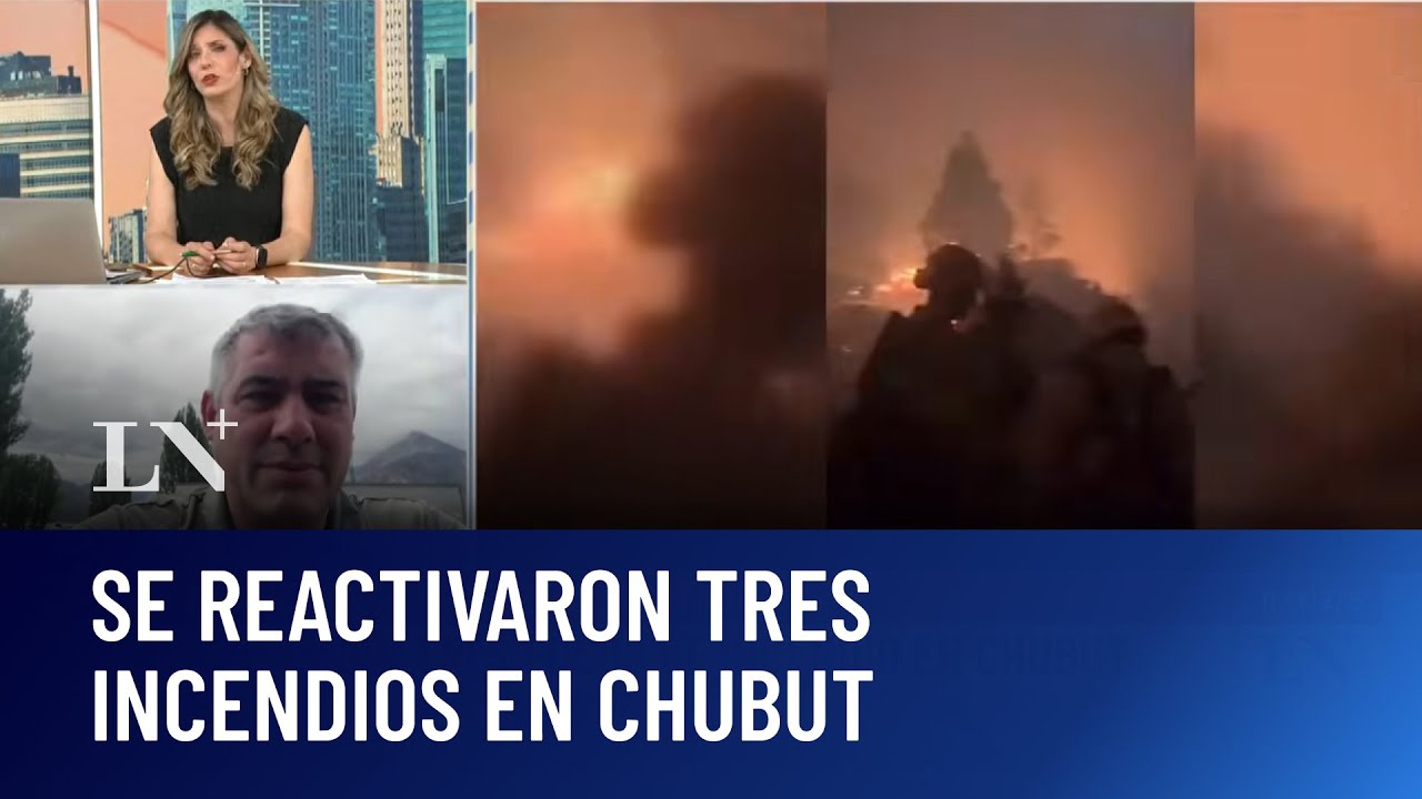 Se reactivaron tres focos de incendio de Chubut; hay más de 35.000 hectáreas afectadas