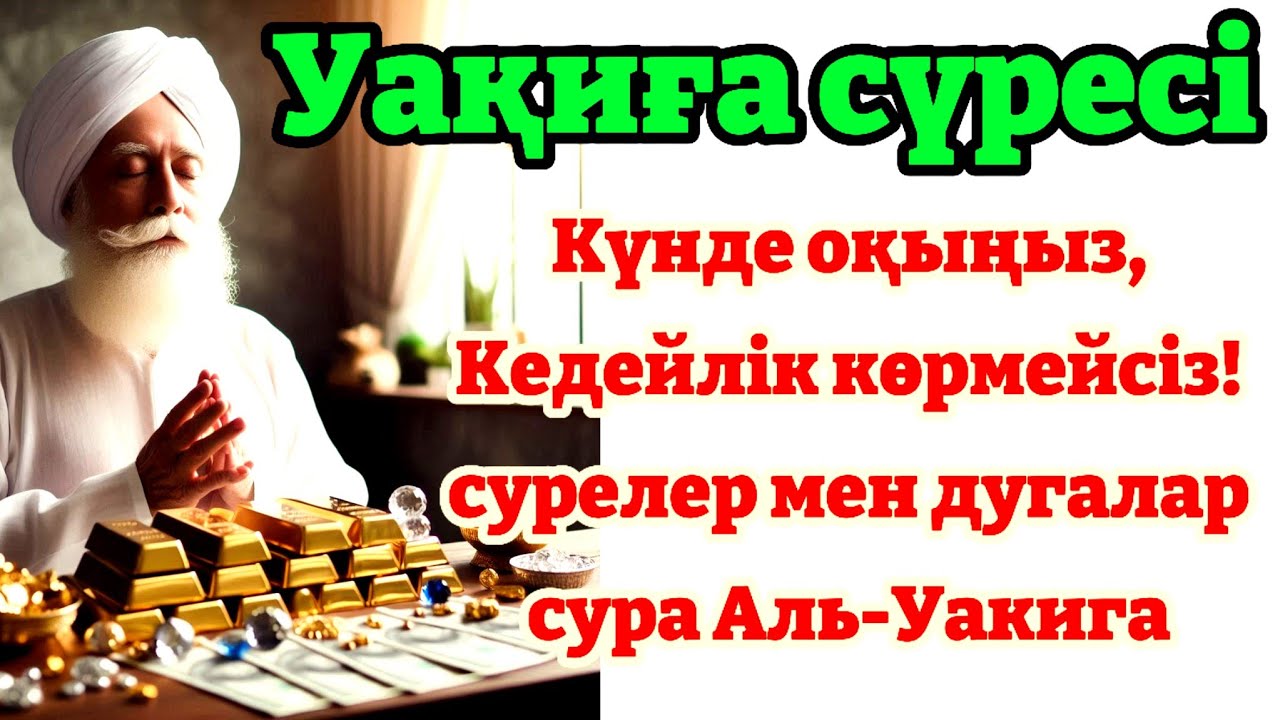 10 МИНУТ КЕЙІН СІЗ ҚҰРМАЙ АҚША АЛАСЫЗ, АЛУДЫ СҰРАҢЫЗ Уақиға сүресі, Ризық, Байлық Несібеңіз Артады!