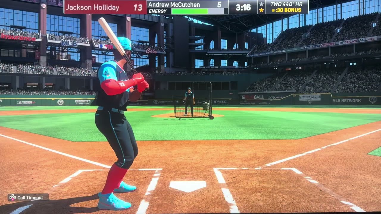 Jackson Holiday vs Andrew Mccutchen MLB the show 24 Home Run Derby