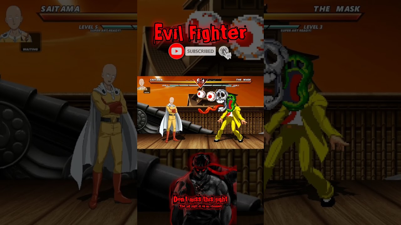 SAITAMA vs THE MASK - Amazing epic fight battle !