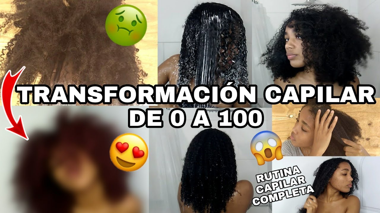 TRANSFORMACIÓN CAPILAR DE 0 A 100 🔥😍 | RUTINA CAPILAR COMPLETA PARA PELO AFRO RIZADO |Rachell Santos