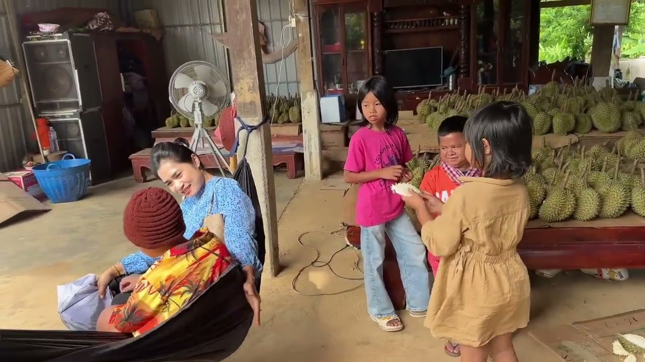 សកម្មភាពនាយក្រិននិងកូនៗរួមជាមួយបងសាវិនហ្វីលីពមកលេងចំការធុរេន #NeayKren #neaykrenlife