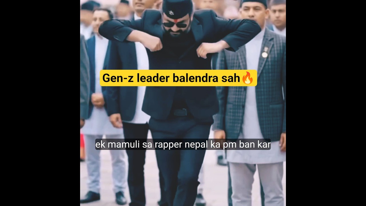 nepal prime minister balendra sah! nepal mein bada change!💥 #shorts #balenshah #sudhangurung #viral